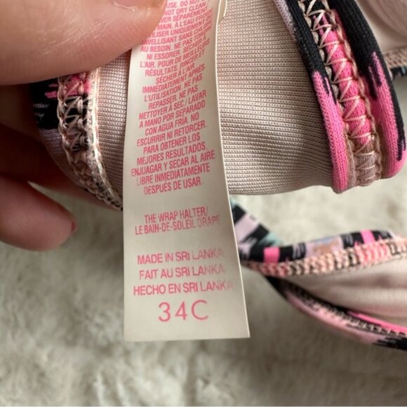 Victoria's Secret | "Warm Ikat Foil" The Wrap Halter & Strappy Cheeky Bikini Set - Picture 15 of 16